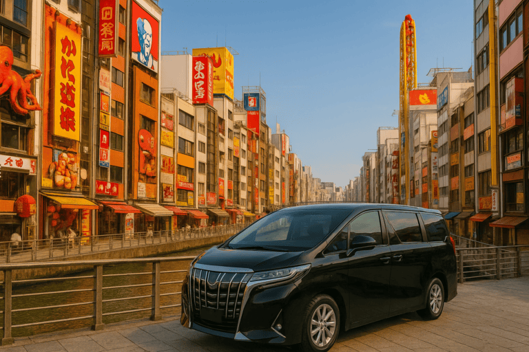 Osaka Private Vehicle Service with Restaurant Reservation