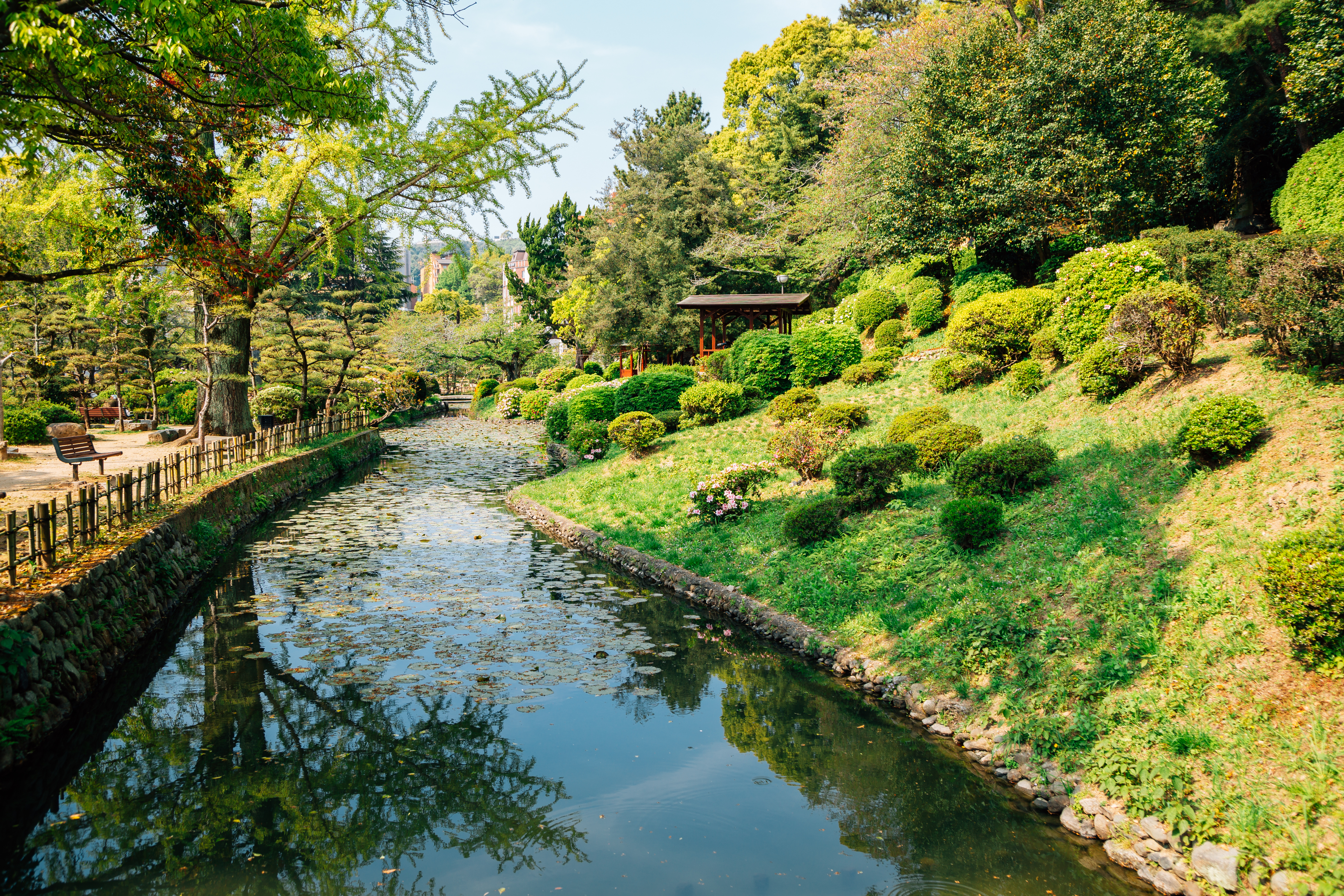 Dogo Park in Shikoku, Japan