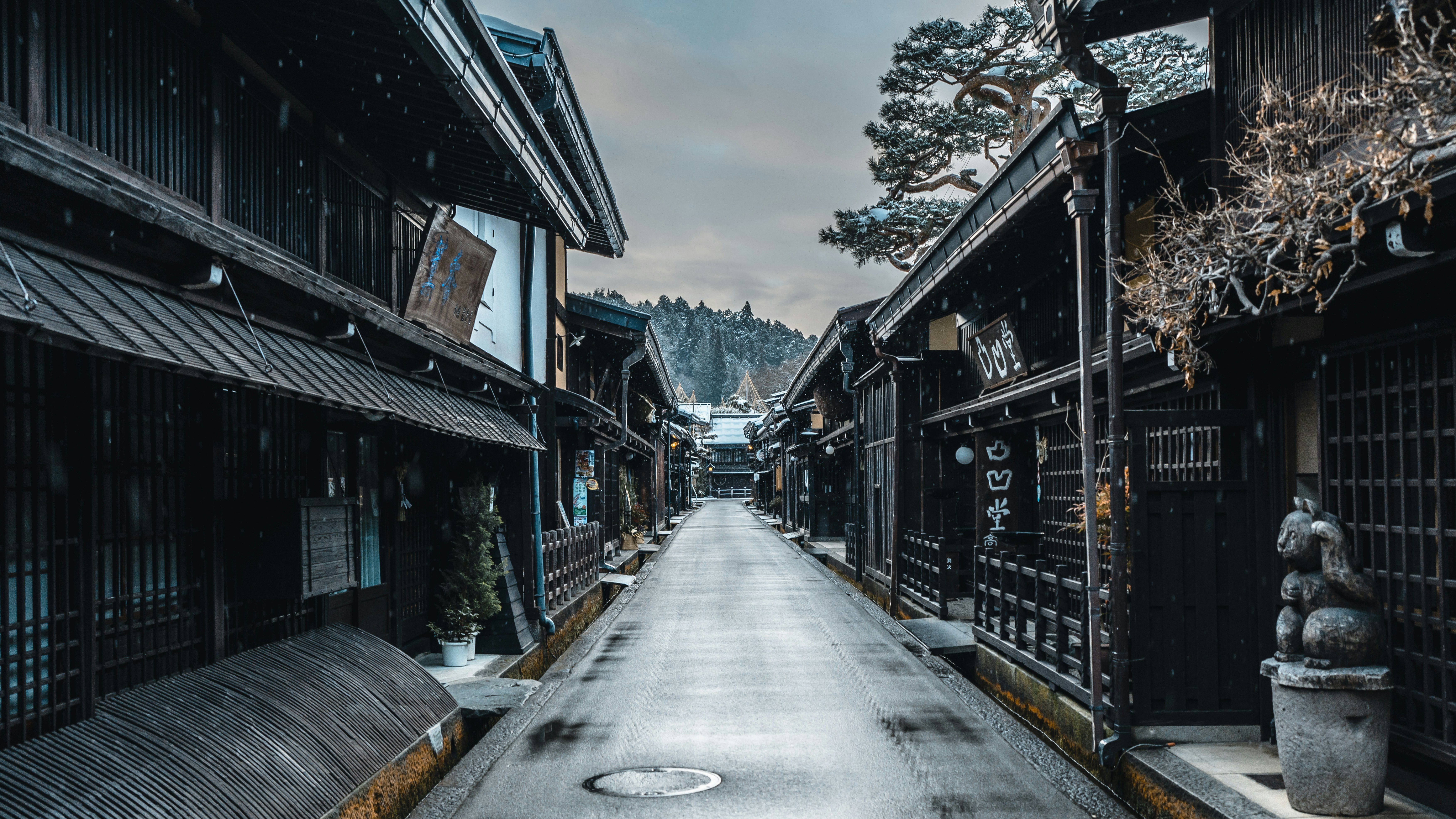 Takayama Old Town in Gifu, Japan