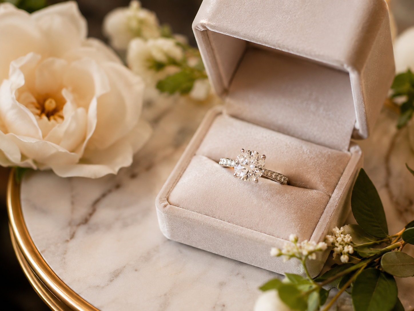 Lab-grown diamond ring for a Tokyo marriage proposal